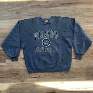 Vintage Gear For Sports Villanova University Crewneck Sweatshirt Gray XL